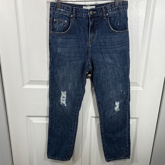 One Teaspoon Deep Indigo Relaxed Jeans - Picture 1 of 6